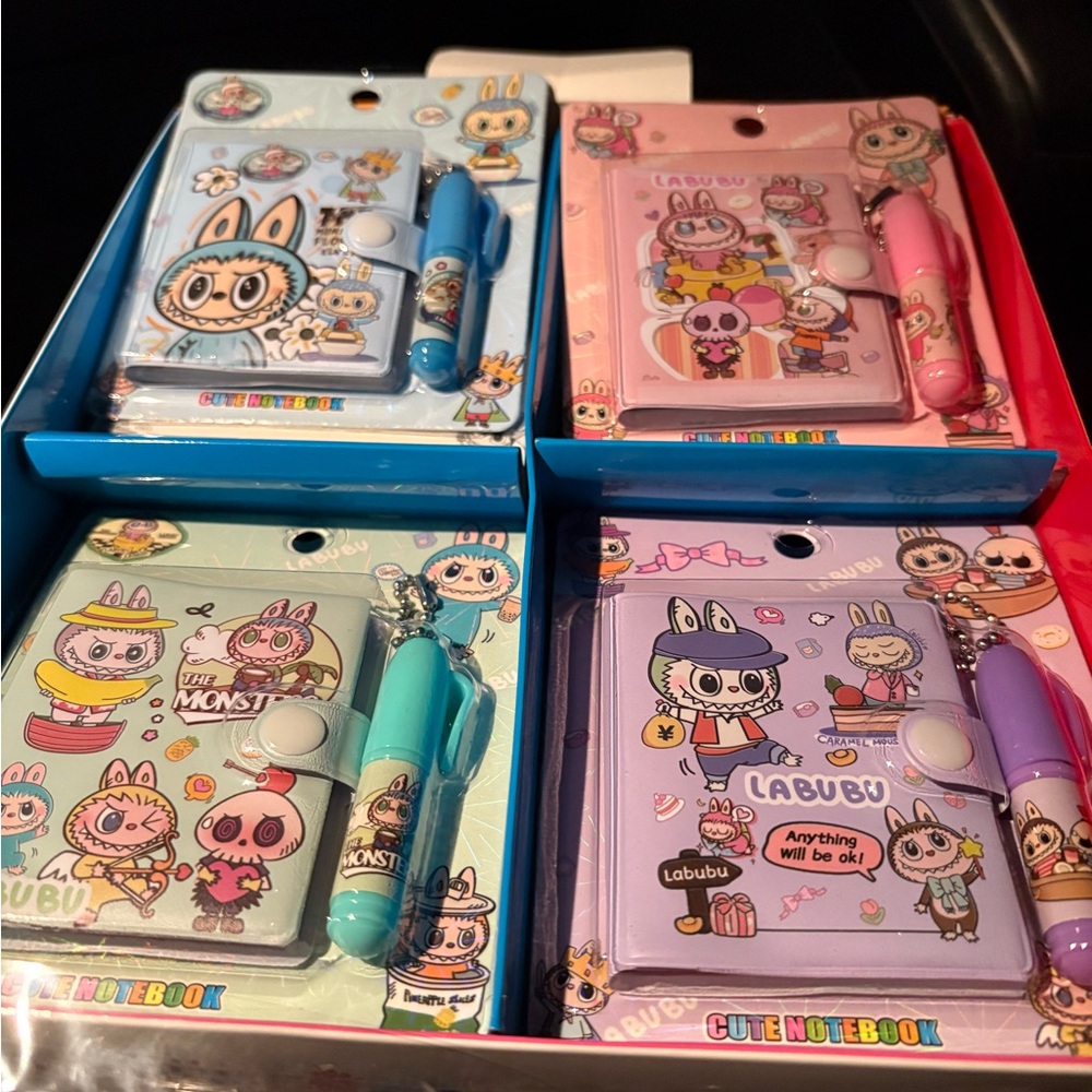 The Monster Labubu Notebook Set with Pens each